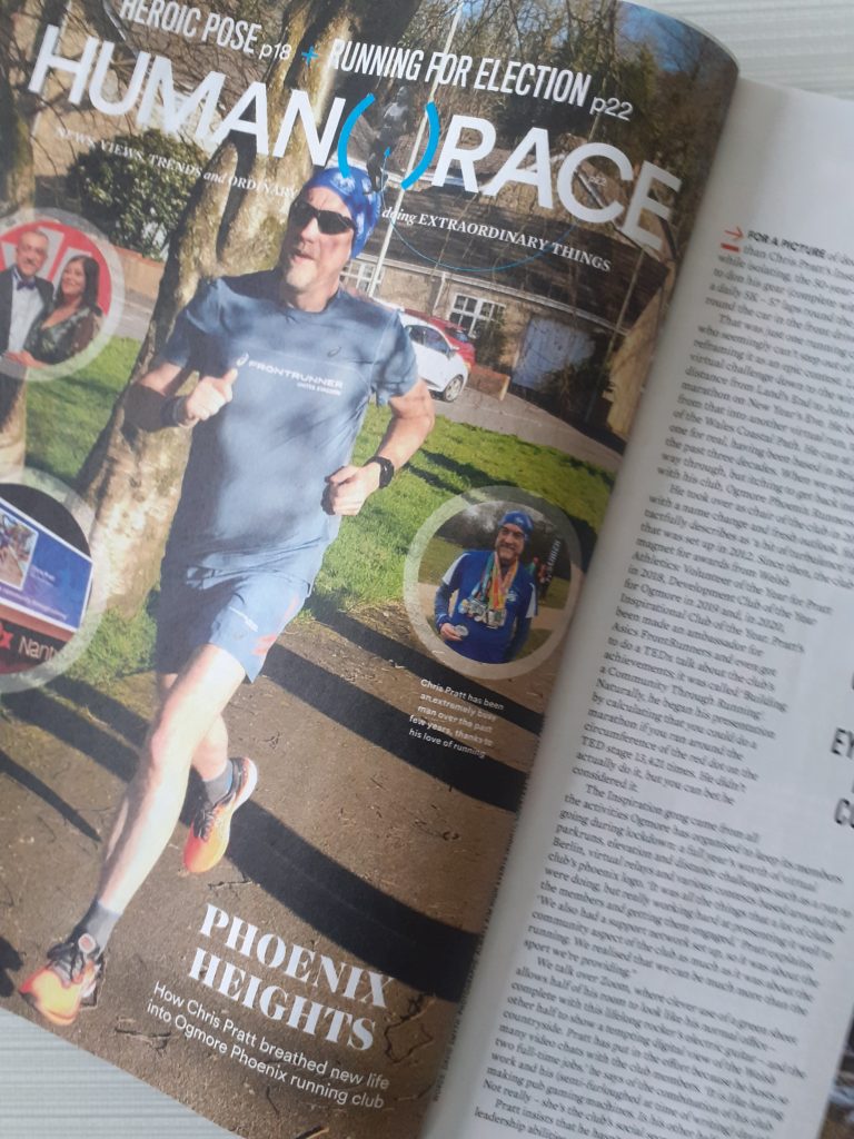 CHRIS PRATT, Ogmore Phoenix Runners, interview – Runner’s World, June 2021 issue