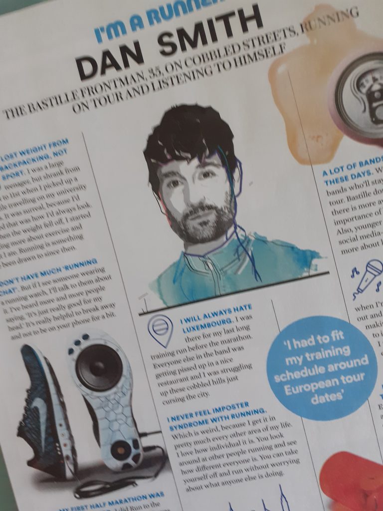 I’M A RUNNER – DAN SMITH OF BASTILLE – Runner’s World, April 2022 issue