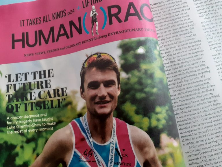 LUKE GRENFELL-SHAW interview – Runner’s World, March 2022 issue