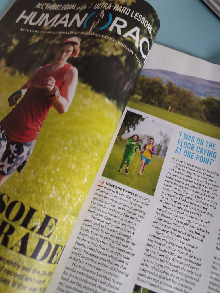 VIC OWENS, barefoot runner, interview – Runner’s World, Oct 2022 issue