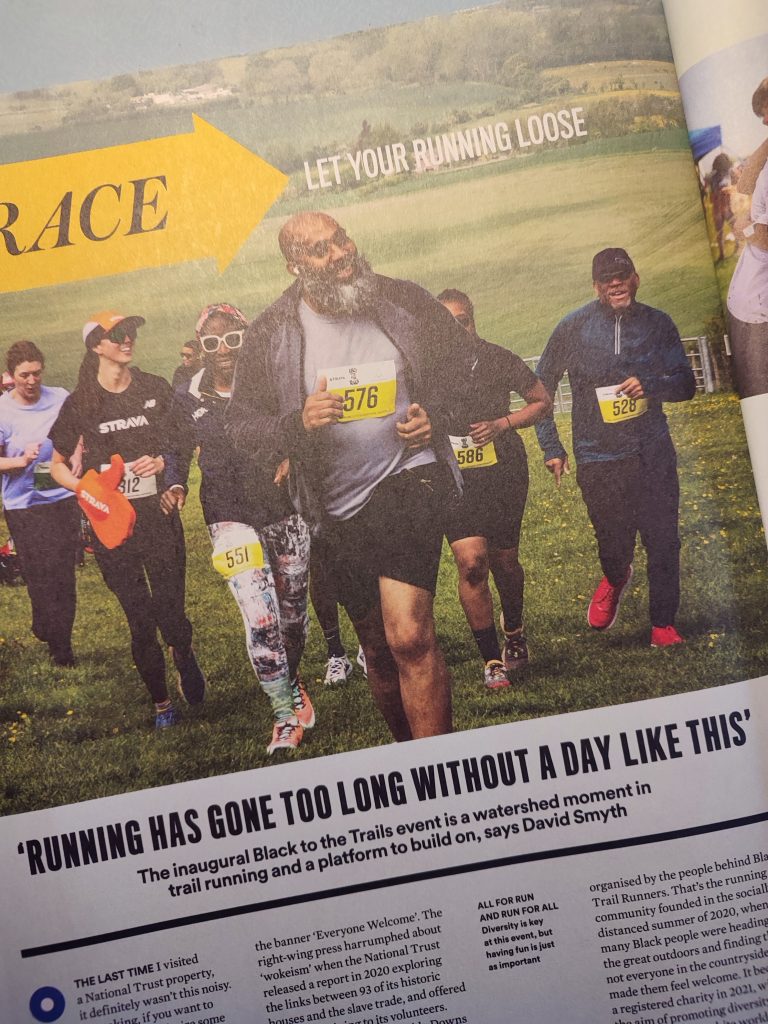 BLACK TO THE TRAILS – race report – Runner’s World, Nov 2023