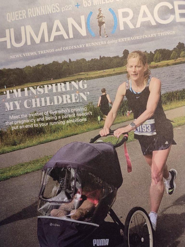 SOPHIE CARTER interview – running and motherhood – Runner’s World, Jan 2024