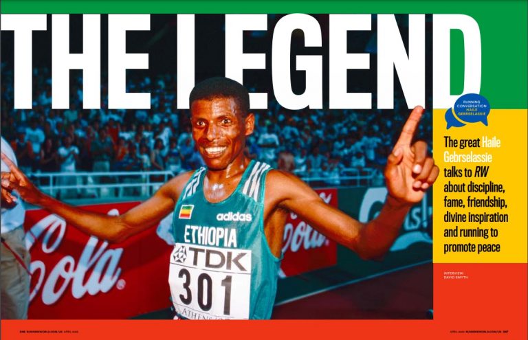 HAILE GEBRSELASSIE interview – Runner’s World, April 2023