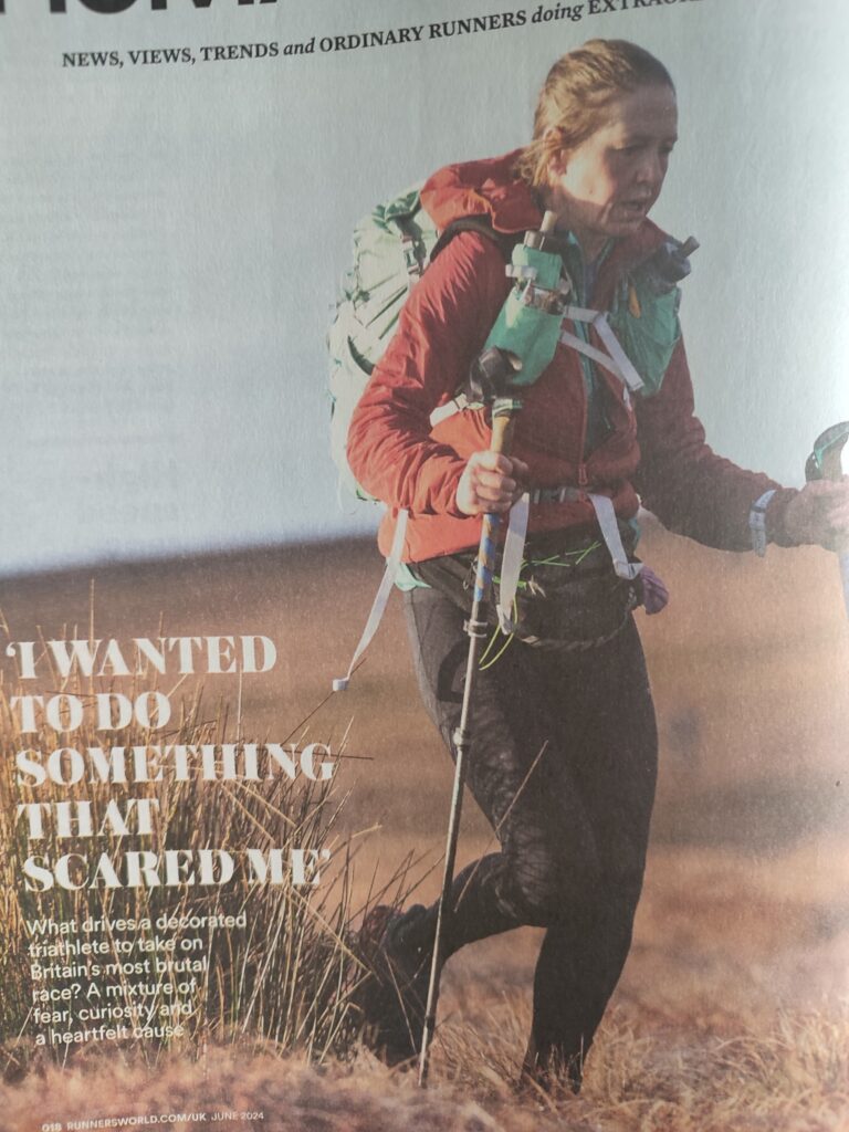 LUCY GOSSAGE – Spine Race – Runner’s World, June 2024 issue